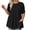Black, variant on Cameland Womens Summer Tops Short Sleeve T Shirts Crew Neck Plus Size Loose Fit Tee Blouse Casual Comfy Tunic Tops