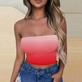 thumbnail image 5 of Tube Top for Women, Sleeveless Strapless Solid Color Polyester Top with Elastic Band, Regular Length, Black L, 5 of 5