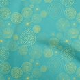 thumbnail image 1 of oneOone Viscose Chiffon Turquoise Green Fabric Abstracts Sewing Craft Projects Fabric Prints By Yard 42 Inch Wide, 1 of 5