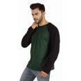 thumbnail image 3 of Inkmeso Men's Regular Fit Round Neck Shirt Solid Raglan Long Sleeve T-Shirts, 3 of 7