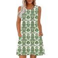 thumbnail image 1 of Ovzne Robes pour Femmes Robe pour Femme Imprimé Sans Manches Col Rond Aguichant Élégante Boîte de Nuit Fête Tunique Mini Robes Décontracté Vacances Robe Vacances Robe Imprimée Liquidation, 1 of 7