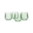 thumbnail image 5 of Sabatier 4 pack DOF Ribbed Glasses 380ml Green, 5 of 5