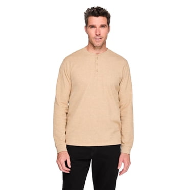 George Men's Long-Sleeve Henley T-Shirt
