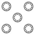 thumbnail image 2 of Ruiboury Lightweight And Easy To Install - Smooth Operation Chain Ring For Bicycles Bicycles Crank Bike Chain 48T black 5Set, 2 of 6