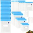 thumbnail image 2 of Sous Vide Bags 20pack Reusable Vacuum Food Storage Bags with 3 Sizes Vacuum Food Bags,4 Sealing Clips for Food Storage and Sous Vide Cooking (60pcs bags), 2 of 4