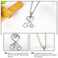 thumbnail image 2 of MasteelfCA 1Pc Stethoscope Design Necklace Creative Alloy Neck Chain Chic Women Jewelry, 2 of 7