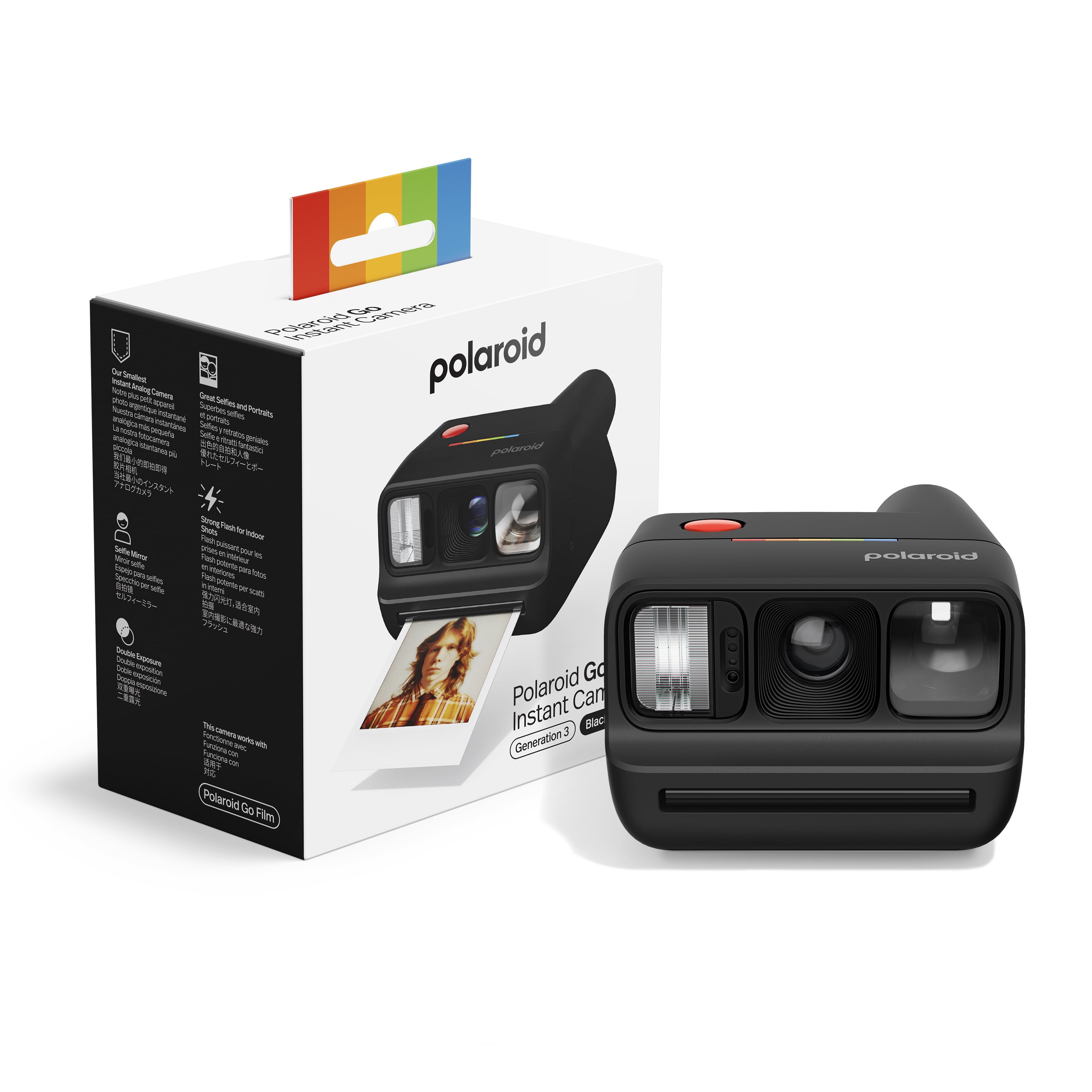 Appareil photo instantané Polaroid Go 3e génération-Noir