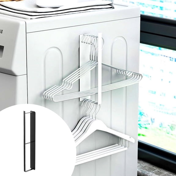 Product Category Rack 2 and Laundry Organization Solution - Durable Hanging Rod and Purpose Clothes Hanger for Dryer and Laundry Room