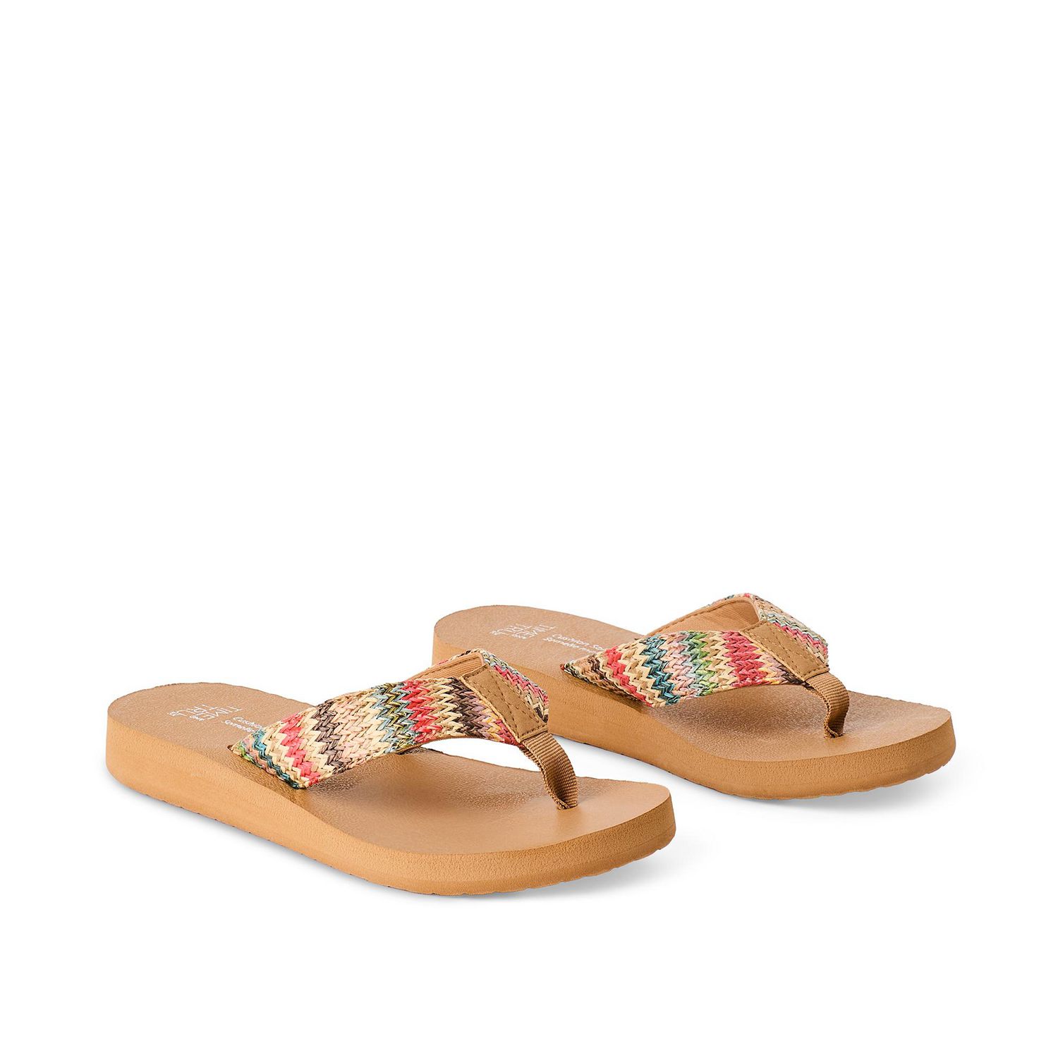 Tongs confort Time and Tru pour femmes