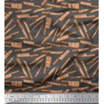 thumbnail image 1 of Soimoi Gray Velvet Fabric Text & Knife Kitchen Print Fabric by Yard 58 Inch Wide, 1 of 3
