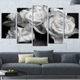 thumbnail image 1 of Design Art Bunch of Roses Black And White Floral Canvas Art Print, 1 of 3