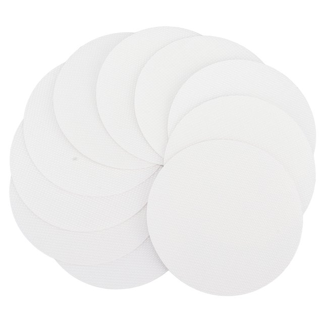 Self Adhesive Floor Stair Mat, PEVA Material Residue Free Prevent Slip 10pcs Waterproof Clear Steps Sticker Pad Round For Bathroom