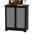 thumbnail image 1 of Modern Buffet Sideboard Cabinet with Drawer & Patterned Doors – Lockable Storage for Entryway, Kitchen, or Living Room, 1 of 6