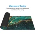 thumbnail image 3 of Extended Large Mouse Pad, XL Gaming Mousepad 31.5 x 11.8 Inch, Big Computer Keyboard Desk Pad, Waterproof Mouse Mat with Stitched Edges and 3mm Thick Long Non-Slip Base for Office Gaming, Green Marble, 3 of 5