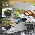thumbnail image 4 of Outsunny Fillable Patio Umbrella Base Umbrella Stand with Wheels, Black, 4 of 10