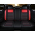 thumbnail image 3 of Maidao Car Seat Covers Leather Set Universal for Porsche for Cayenne 2002-2010 5 Seats Waterproof Front Rear Cushion Protector Black and Red, 3 of 8