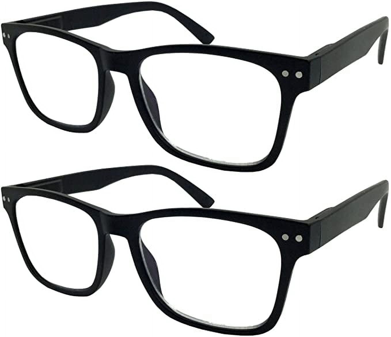 grinderPUNCH Lot de 2 en Vrac Multi Focus 3 Power Progressif - Lunettes de Lecture Sans Ligne +1,00, Noir