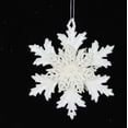 thumbnail image 2 of Plastic White Snowflake Pendant, 2 of 5