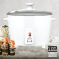 thumbnail image 2 of Hauz - Cuiseur à Riz Électrique, Casserole Intérieure Antiadhésive, Capacité de 6 Tasses, Blanc, 2 of 3