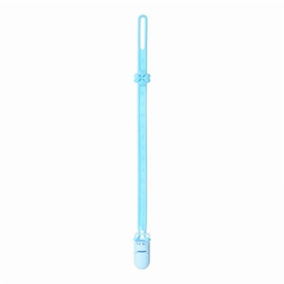 Lipstore 3xpacifier Chain clip Holder for Baby Shower Girls Blue 3 Pcs