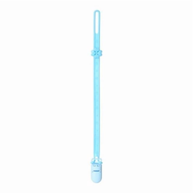 Lipstore 3xpacifier Chain clip Holder for Baby Shower Girls Blue 3 Pcs
