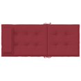 thumbnail image 4 of vidaXL Highback Chair Cushions 2 pcs Wine Red Oxford Fabric, 4 of 5