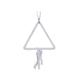 thumbnail image 2 of FHBVT Bird Cage Rope Swing Perch Gnaw Resistant Hanging Design Metal Core Tassel Chew Toy Cultivate Coordination Equilibrium for Budgie Canary Parakeet Cockatiel Bird Cage Pet Bird Supplies Decor, 2 of 6