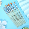 thumbnail image 4 of 7Pcs Transparent Handle Nail Art Brush Nail Brush, Nail Art Brush Diy Pen Pattern Nail Painting Drawing  Gel Pen Art  Diy Pattern Nail Painting Drawing Pen Nail Art Design, 4 of 8