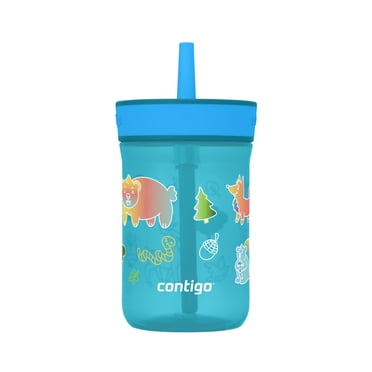 Contigo Kids Leighton Spill-Proof Tumbler with Straw, 14 oz (414 ml), Reusable Water Bottle