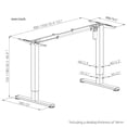 thumbnail image 2 of Uplite Electric Sit Stand Desk Frame - White, 2 of 5