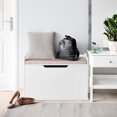 thumbnail image 4 of Costway Wooden Toy Box Kids Storage Chest Lift Top Bench Seat W/ Cushion & Safety Hinge, 4 of 10