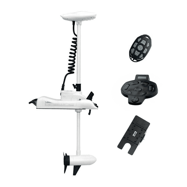 HASWING OUTDOOR Electric Trolling Motor – 24V 80LB 48 Inch Shaft Cayman Bow Mount Boat Fishing Saltwater Freshwater with Wireless Remote Control, Quick Release Bracket and Wireless Foot Controller