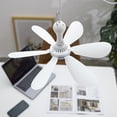 thumbnail image 2 of Mini Outdoor Ceiling Fan Portable Ceiling Fan Mini Usb Tent Fans for Camping, Outdoor Hanging Gazebo Tents Ceiling Canopy Fan Dc 5V Compatible Battery Power, 2 of 7