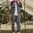 thumbnail image 3 of Miqool Mens Track Suits 2 Piece Sets Color Block Running Athletic Sweatsuits Casual Long Sleeve Full Zip Up Jacket and Sweatpants Sports Jogging Suits Sets, 3 of 4