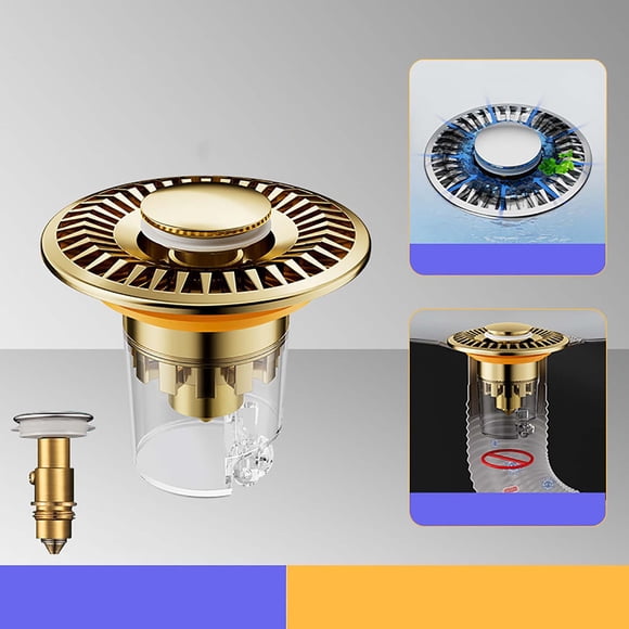 Boovnll Kitchen Gadgets, Washbasin Leakage Plug Basin Bounce Core Sink Leakage Plug Basin Press Type Accessory Backflow Odor Device, Home and Kitchen, Kitchen, Kitchen Tools