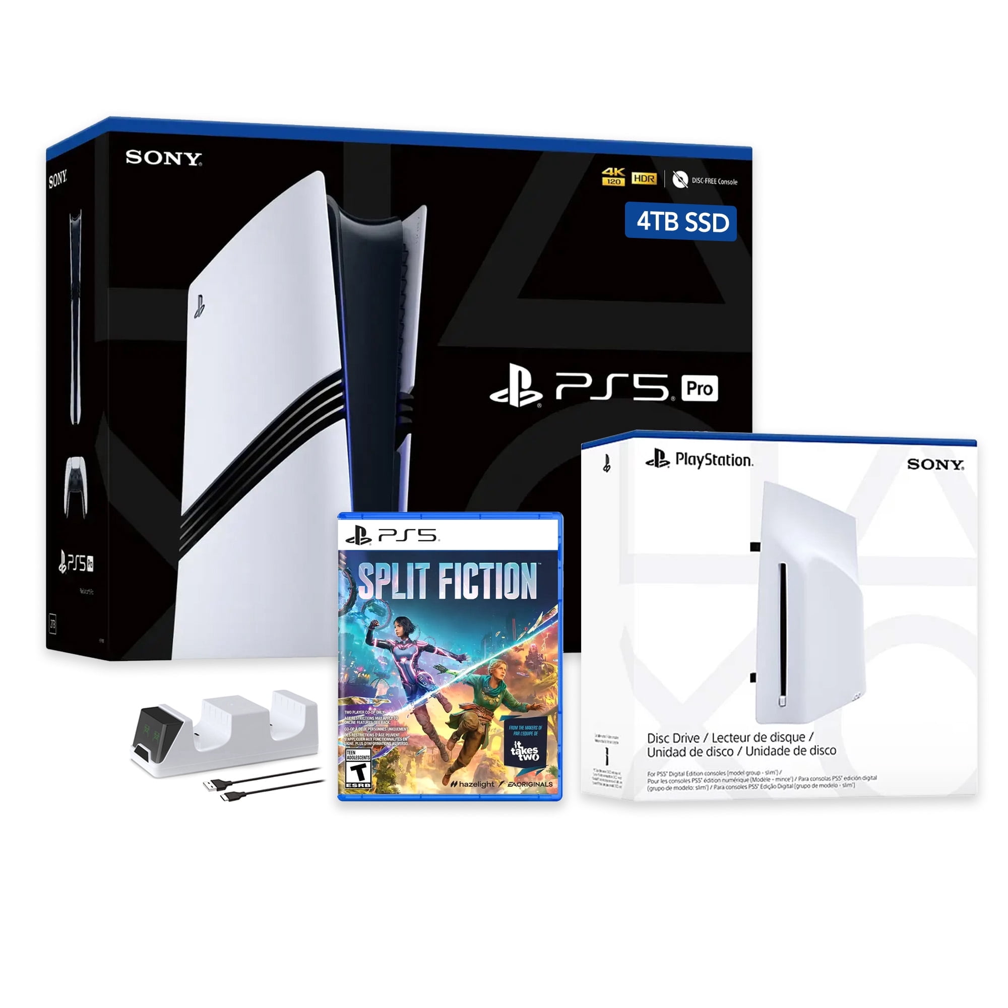 PlayStation 5 Pro 4TB SSD Console with Disc Drive, Wireless
