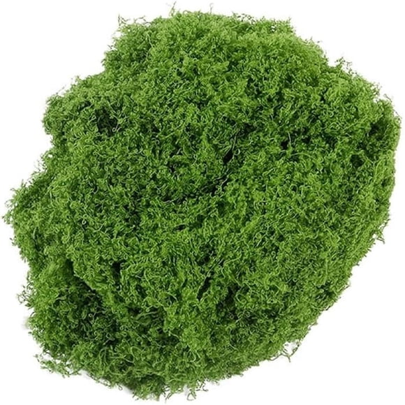 Bwiyojiz 1pc 5.11x7.87x1.18" Simulated Moss Artificial Green Plants Decorative Landscaping Potted Grass Pavement DIY Filamentous False, polyester,, Gifts for Mom
