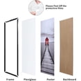 thumbnail image 2 of ELSKER&HOME 22.375 x 34 Poster Frame 3 Pack, Black Picture Frame for Horizontal or Vertical Wall Mounting, 2 of 6