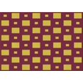thumbnail image 1 of Ahgly Company Tapis Rectangulaire Orange Lavable en Machine, 7 Pieds x 10 Pieds, 1 of 7