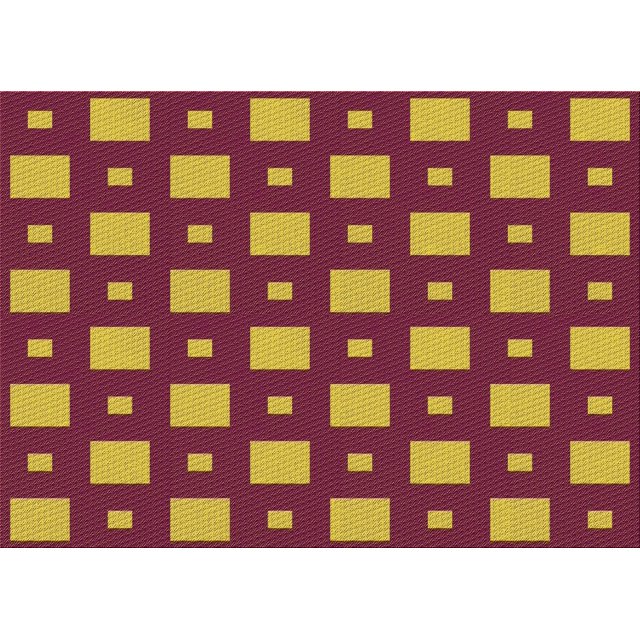 Ahgly Company Tapis Rectangulaire Orange Lavable en Machine, 7 Pieds x 10 Pieds