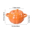 thumbnail image 4 of Sentmoon Kitchen Bowls Bowls 1800ML Ceramic Soup Bowl with Lid Pumpkin Shape Large Soup Bowl for Home Use,for Serving Noodles, Stews, and Soups, Stylish and Functional Kitchen Tableware, 4 of 7