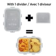 thumbnail image 3 of Starfrit LocknLock Food Storage Divided Container, Capacity of 11oz / 350ml, 2-Compartment Removable Divider, 3 of 8