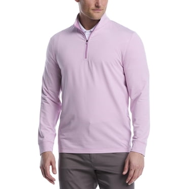 Pull Polo de Golf Homme Manches Longues Ben Hogan Performance Rayures Fines Chiné Léger