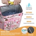 thumbnail image 4 of Retro Floral Rustic Print Backpack Cooler - 20L Leakproof & Easy to Clean, Ideal for Students and Families, 4 of 6