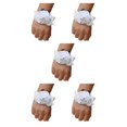 thumbnail image 2 of mmirethe Long-Lasting And Easy To Wear Wrist Corsage Stay Beautiful Throughout Event N16 white 5Set, 2 of 6