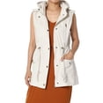 thumbnail image 1 of TheMogan Women's PLUS Drawstring Loose Fit Utility Vest Sleeveless Military Jacket, 1 of 7