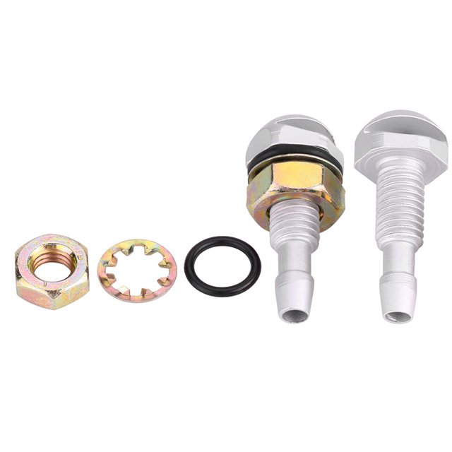 Windshield Washer Nozzle,2pcs Universal Aluminum Alloy Washer Nozzle Spray Nozzle Unrivaled Performance