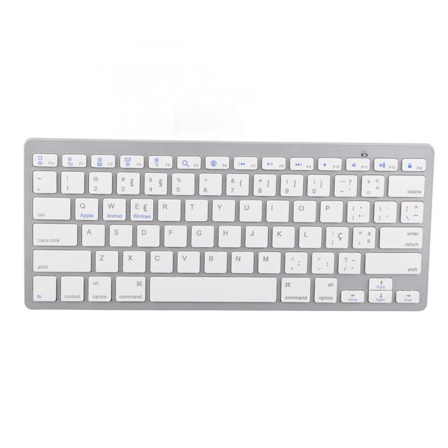 Cordless Keyboard Mini, Keys Ultra Thin Portable F30 Frontgrill 78 Computer Accessories Peripherals Strebe White Keyboards for OS X IOS WindowsKorean