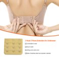 thumbnail image 2 of Maoww Extension Strap Bra Extender Buckle 3 Hook Women Accessories Practical Elastic Multicolor Clips Tight 3 Rows Underwear deep yellow, 2 of 6