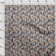thumbnail image 3 of oneOone Viscose Chiffon Peach Fabric Tropical Craft Projects Decor Fabric Printed By The Yard 42 Inch Wide, 3 of 5